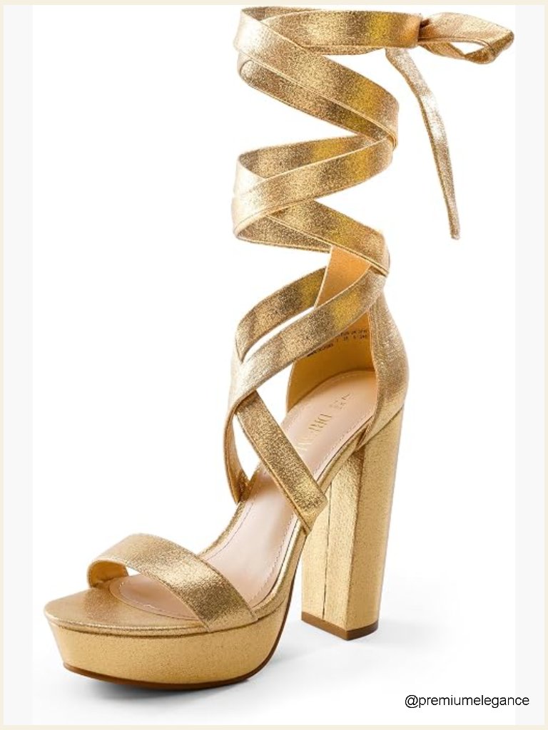 Chunky Platform Heeled Sandals Strap Gladiator Open Toe Dressy Pumps